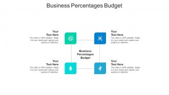 Business percentages budget ppt powerpoint presentation file format cpb