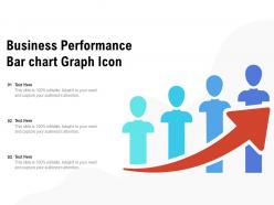 Business Performance Bar Chart Graph Icon