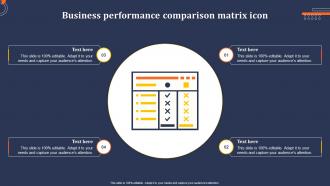 Business Performance Comparison Matrix Icon