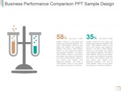 Business Performance Comparison Ppt Sample Design