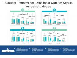 Business Performance Dashboard Slide For Service Agreement Metrics Powerpoint Template