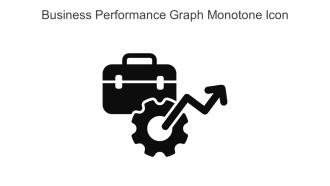Business Performance Graph Monotone Icon In Powerpoint Pptx Png And Editable Eps Format