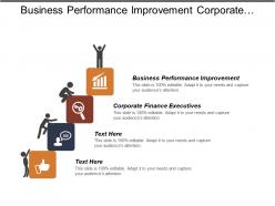 Business performance improvement corporate finance executives supply chain collaboration cpb