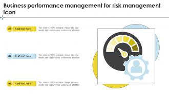 Business Performance Management For Risk Management Icon