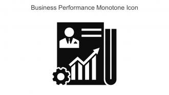 Business Performance Monotone Icon In Powerpoint Pptx Png And Editable Eps Format