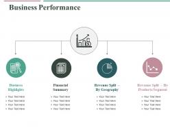 Business performance ppt slides elements