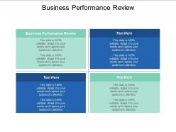 Business performance review ppt powerpoint presentation icon good cpb