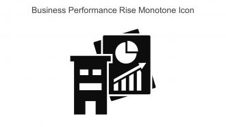 Business Performance Rise Monotone Icon In Powerpoint Pptx Png And Editable Eps Format