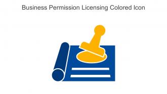 Business Permission Licensing Colored Icon In Powerpoint Pptx Png And Editable Eps Format