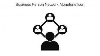 Business Person Network Monotone Icon In Powerpoint Pptx Png And Editable Eps Format