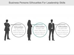 Business Persons Silhouettes For Leadership Skills