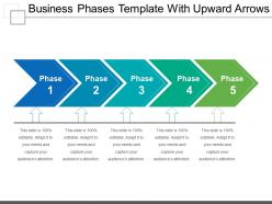 Business Phases Template With Upward Arrows