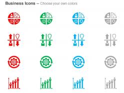 Business pie chart process control bar graph ppt icons graphics