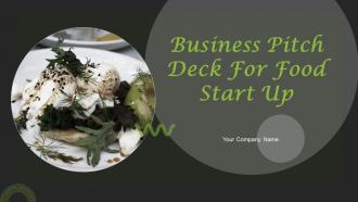 Business Pitch Deck For Food Start Up Ppt Template