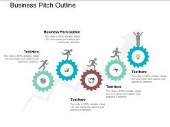 Business pitch outline ppt powerpoint presentation professional guidelines cpb