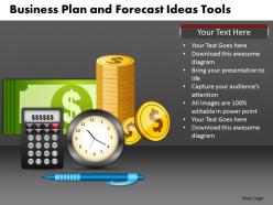 Business plan and forecast ideas tools powerpoint slides and ppt templates db