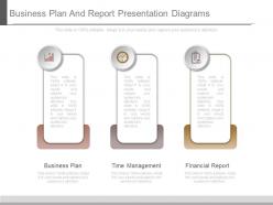 Business Plan And Report Presentation Diagrams