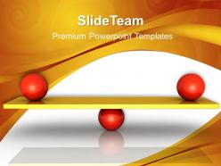 Business plan and strategy powerpoint templates balanced diagram ppt slides