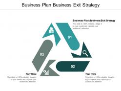 Business plan business exit strategy ppt powerpoint presentation gallery portfolio cpb