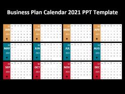 Business plan calendar 2021 ppt template