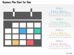 Business plan chart for data flat powerpoint design