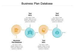 Business plan database ppt powerpoint presentation ideas design templates cpb