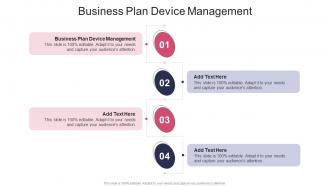 Business Plan Device Management In Powerpoint And Google Slides Cpb