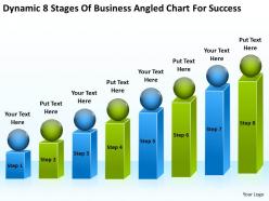 Business plan diagram dynamic 8 stages of angled chart for success powerpoint slides