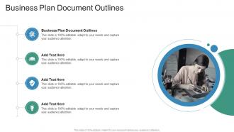 Business Plan Document Outlines In Powerpoint And Google Slides Cpb