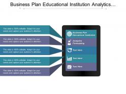 Business plan educational institution analytics forecasting search engine optimization cpb