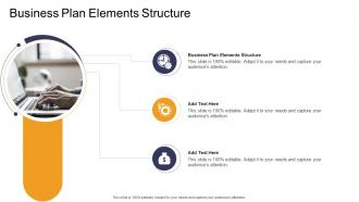 Business Plan Elements Structure In Powerpoint And Google Slides Cpb