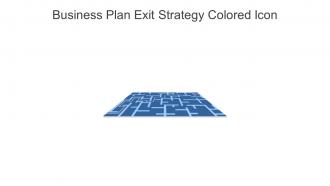 Business Plan Exit Strategy Colored Icon In Powerpoint Pptx Png And Editable Eps Format