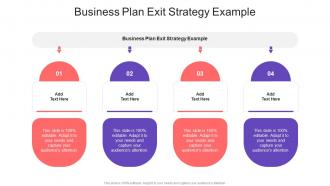 Business Plan Exit Strategy Example In Powerpoint And Google Slides Cpb