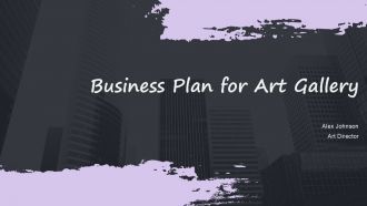 Business Plan For Art Gallery PPT Example ACP
