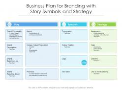 Business plan for branding with story symbols and strategy