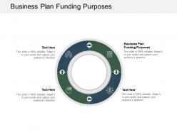 Business plan funding purposes ppt powerpoint presentation icon graphics pictures cpb