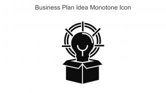 Business Plan Idea Monotone Icon In Powerpoint Pptx Png And Editable Eps Format
