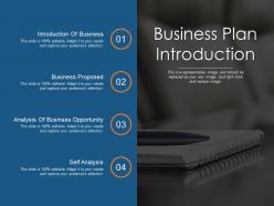 Business plan introduction ppt design templates