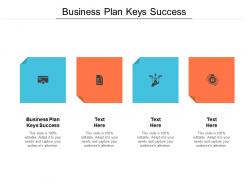 Business plan keys success ppt powerpoint presentation gallery guide cpb