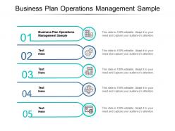 Business plan operations management sample ppt powerpoint presentation styles slideshow cpb
