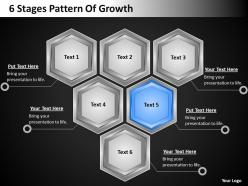 Business plan outline 6 stages pattern of growth powerpoint templates ppt backgrounds for slides