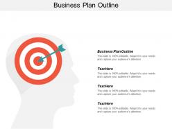 Business plan outline ppt powerpoint presentation gallery sample cpb