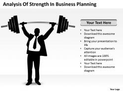 Business plan outline strength planning powerpoint templates ppt backgrounds for slides 0527