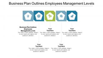 Business plan outlines employees management levels ppt powerpoint deck cpb