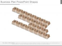 Business plan powerpoint shapes