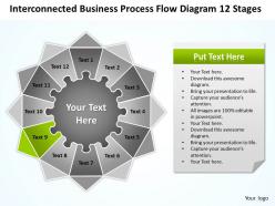 Business plan process flow diagram 12 stages powerpoint templates ppt backgrounds for slides 0530