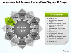 Business plan process flow diagram 12 stages powerpoint templates ppt backgrounds for slides 0530