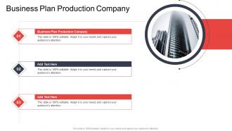 Business Plan Production Company In Powerpoint And Google Slides Cpb