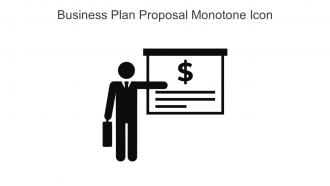 Business Plan Proposal Monotone Icon In Powerpoint Pptx Png And Editable Eps Format