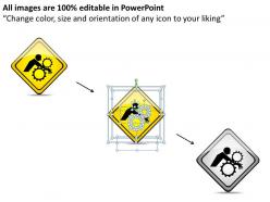 Business plan safety warning sign unintentional enter of hand powerpoint slides 0528